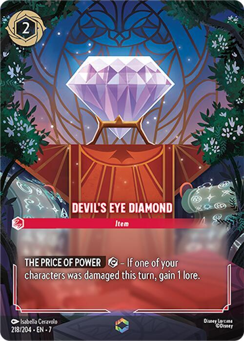 Devil's Eye Diamond (Enchanted) 218/204 card from Archazia's Island
