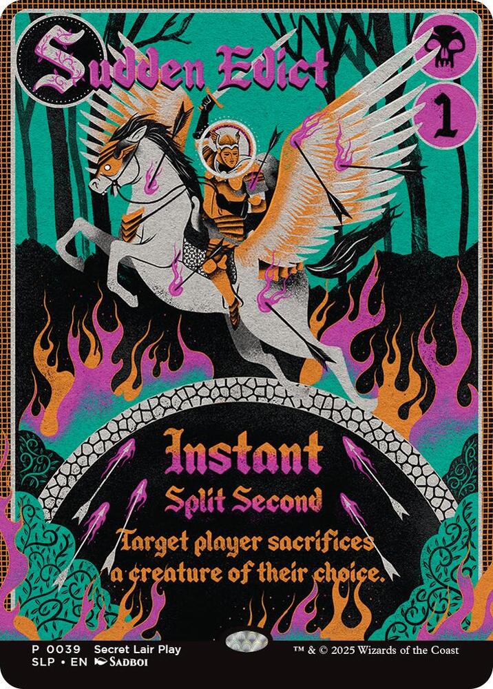 Sudden Edict 39 card from Secret Lair Showdown