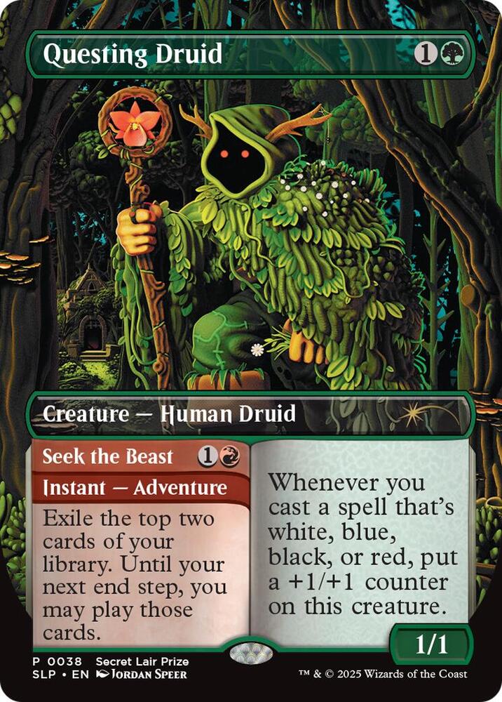 Questing Druid 38 card from Secret Lair Showdown