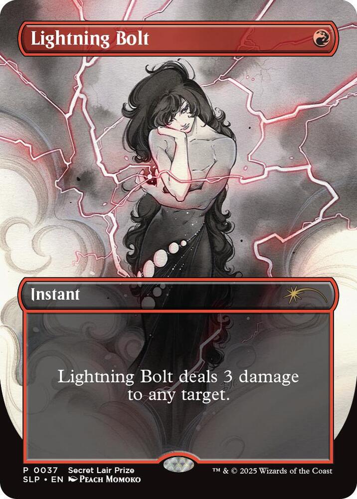 Lightning Bolt 37 card from Secret Lair Showdown