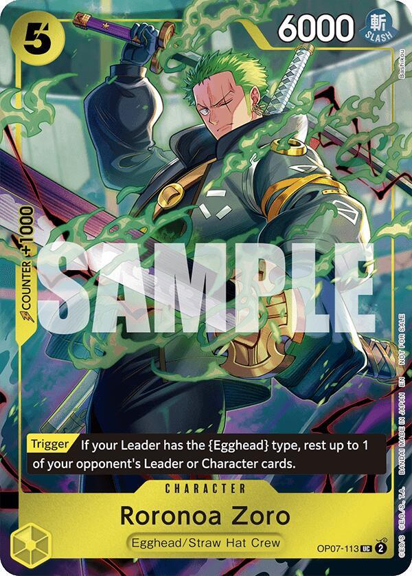Roronoa Zoro (One Piece Day Dallas 2025) OP07-113 card from One Piece Promotion Cards