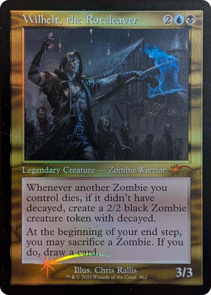 Wilhelt, the Rotcleaver (Retro Frame) 862 card from Secret Lair Drop Series