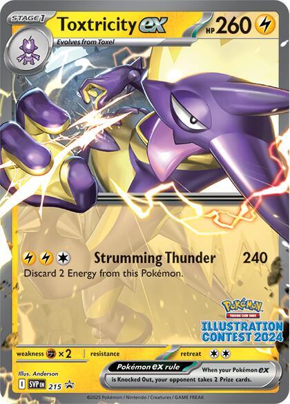 Toxtricity ex (Illustration Contest 2024) 215 card from SV: Scarlet & Violet Promo Cards