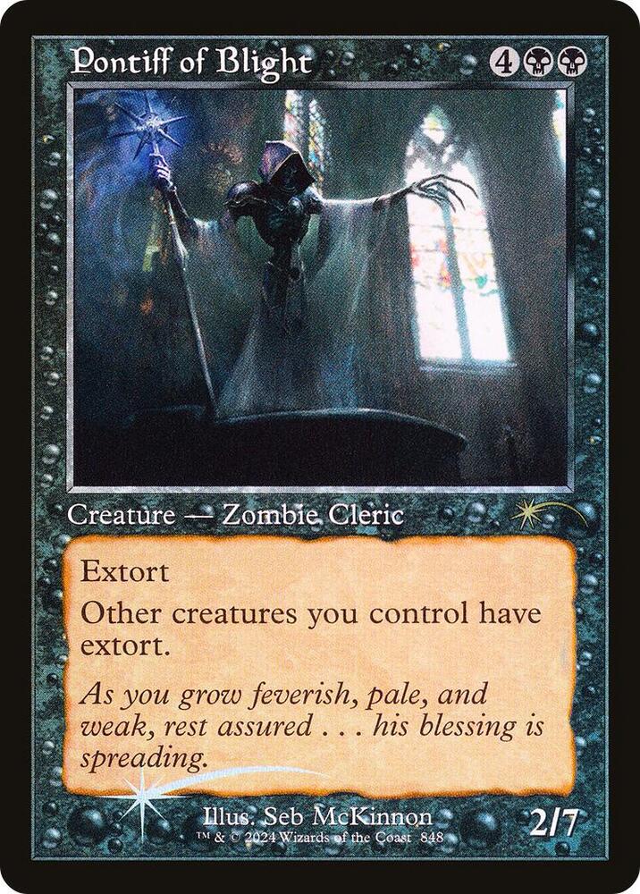 Pontiff of Blight (Retro Frame) 848 card from Secret Lair Drop Series