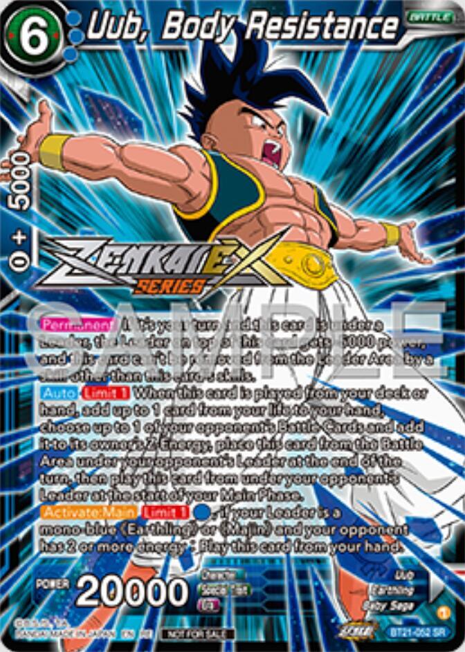 Uub, Body Resistance (Event Pack 16) BT21-052 card from Promotion Cards