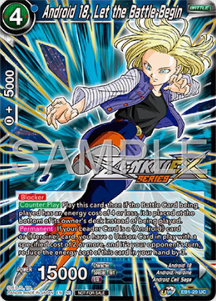 Android 18, Let the Battle Begin (Event Pack 16) EB1-20 card from Promotion Cards