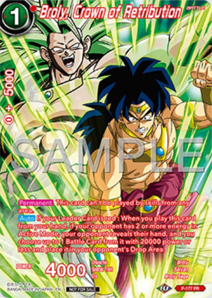 Broly, Crown of Retribution (Premium Alt-Art Set 2025 Vol.1) P-177 card from Promotion Cards