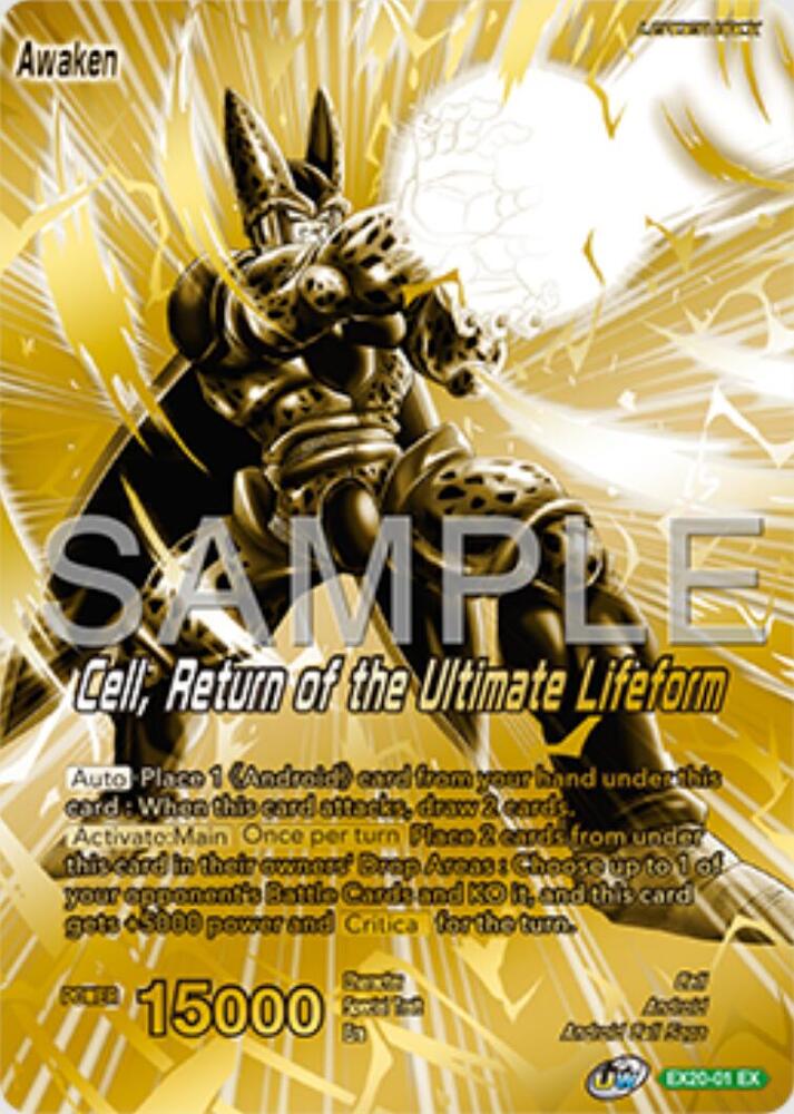 Cell // Cell, Return of the Ultimate Lifeform (Championship Golden Card 2025 Vol.1) EX20-01 card from Promotion Cards