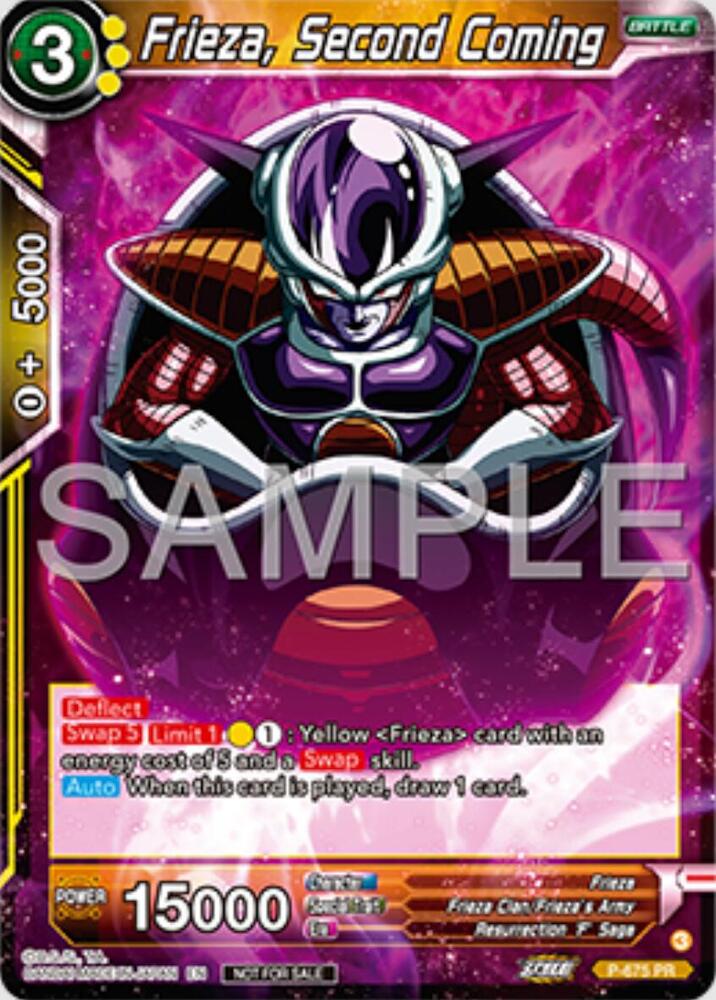 Frieza, Second Coming (Zenkai Series Tournament Pack Vol.11) P-675 card from Tournament Promotion Cards