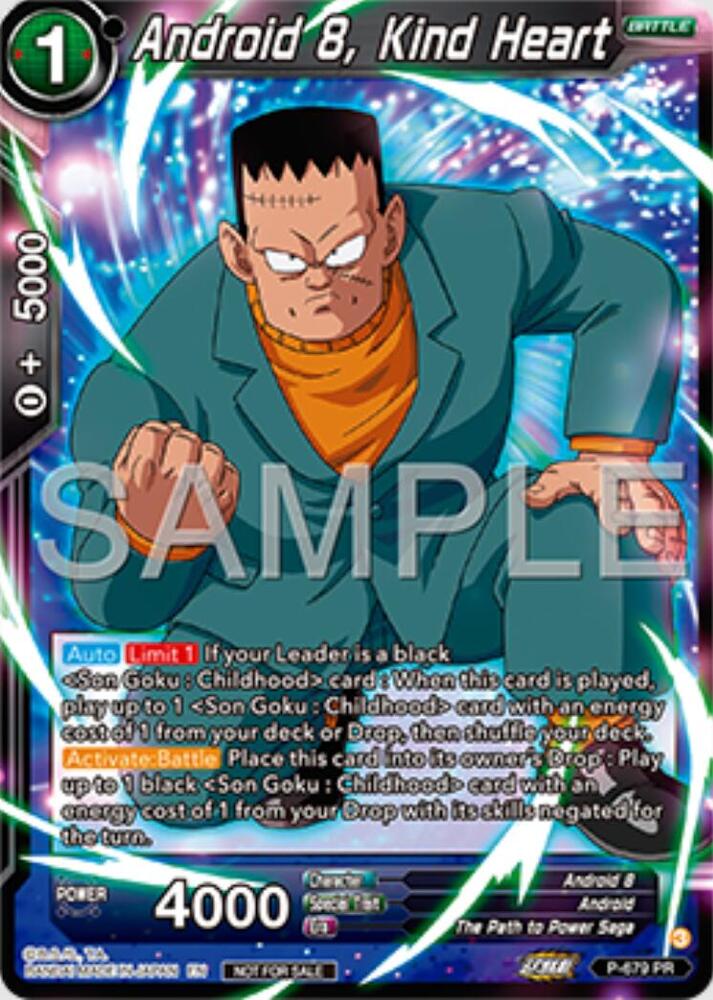 Android 8, Kind Heart (Zenkai Series Tournament Pack Vol.11) P-679 card from Tournament Promotion Cards