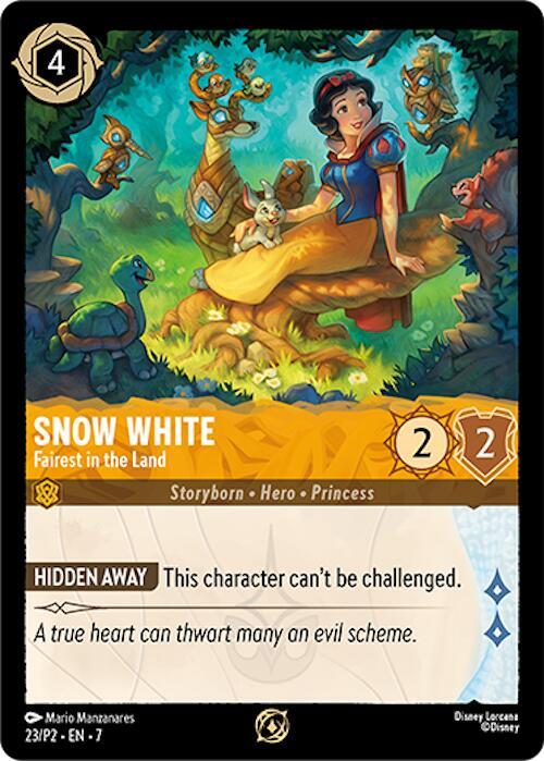 Snow White - Fairest in the Land 23 card from Disney Lorcana Promo Cards