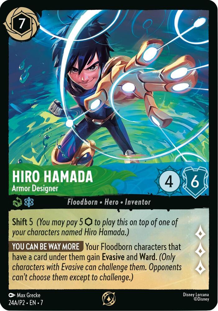 Hiro Hamada - Armor Designer (Store Championship Participant) 24A card from Disney Lorcana Promo Cards