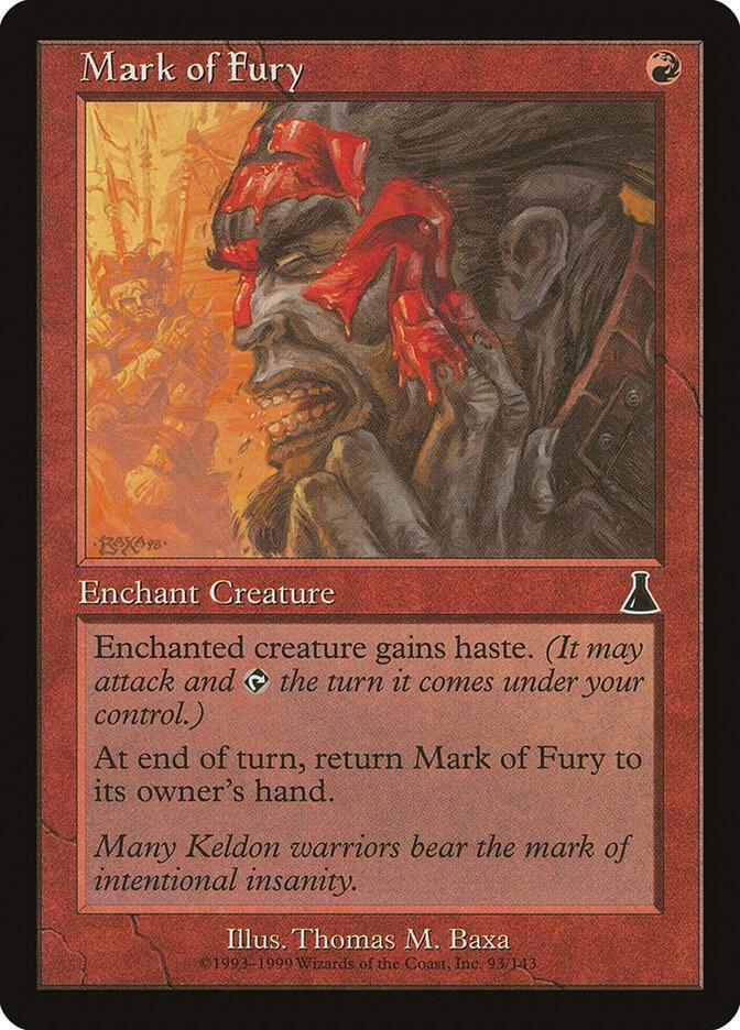 Mark of Fury 93 card from Urza's Destiny