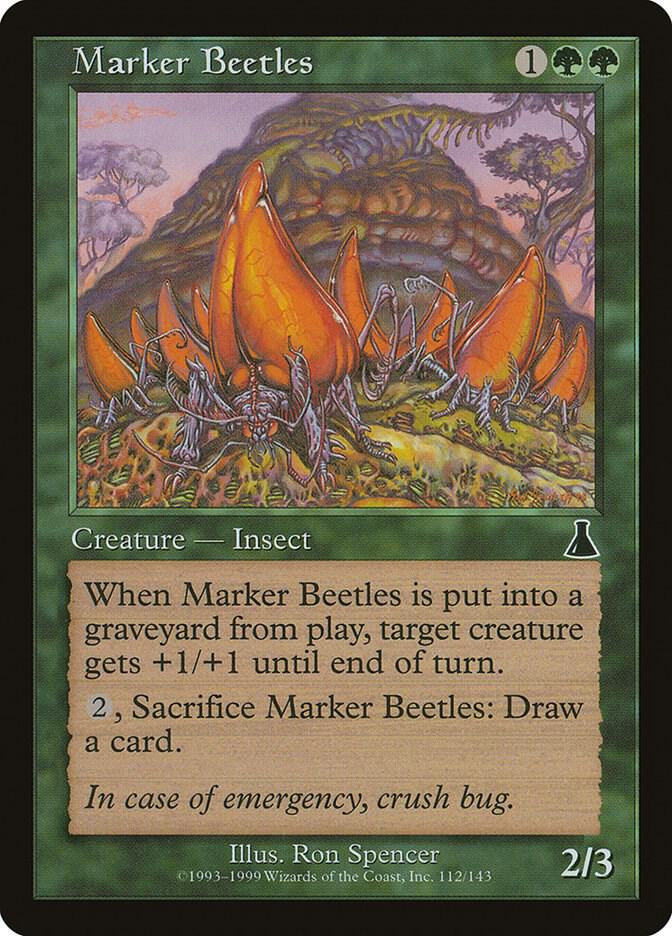 Marker Beetles 112 card from Urza's Destiny