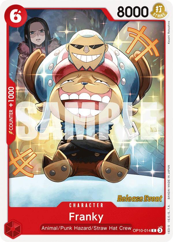 Franky OP10-014 card from Royal Blood Release Event Cards