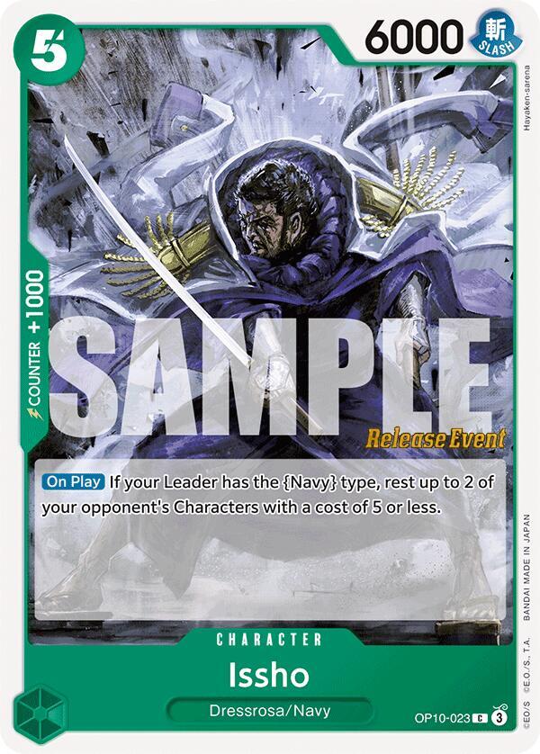 Issho OP10-023 card from Royal Blood Release Event Cards