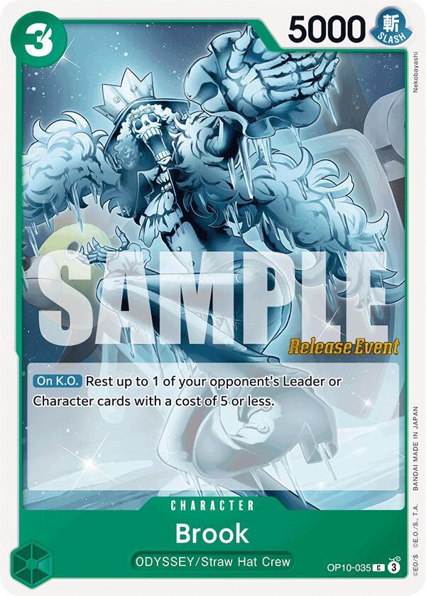 Brook OP10-035 card from Royal Blood Release Event Cards