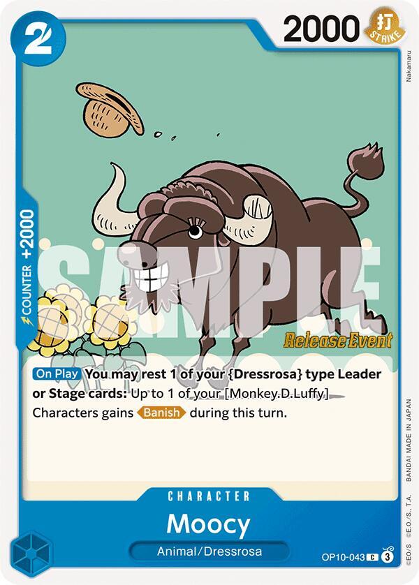 Moocy OP10-043 card from Royal Blood Release Event Cards