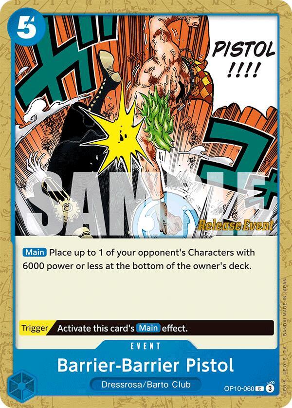 Barrier-Barrier Pistol OP10-060 card from Royal Blood Release Event Cards