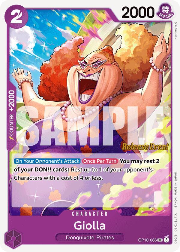 Giolla OP10-066 card from Royal Blood Release Event Cards