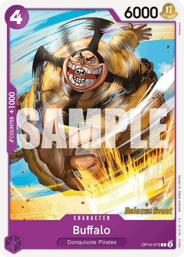 Buffalo OP10-073 card from Royal Blood Release Event Cards