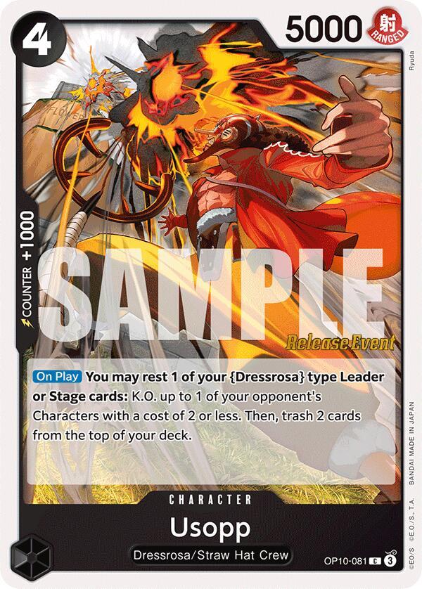 Usopp OP10-081 card from Royal Blood Release Event Cards