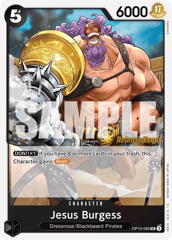 Jesus Burgess OP10-085 card from Royal Blood Release Event Cards
