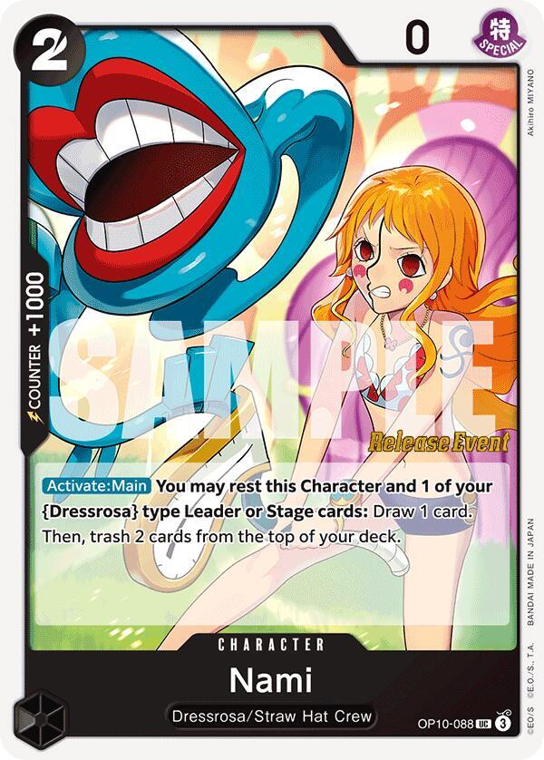 Nami OP10-088 card from Royal Blood Release Event Cards