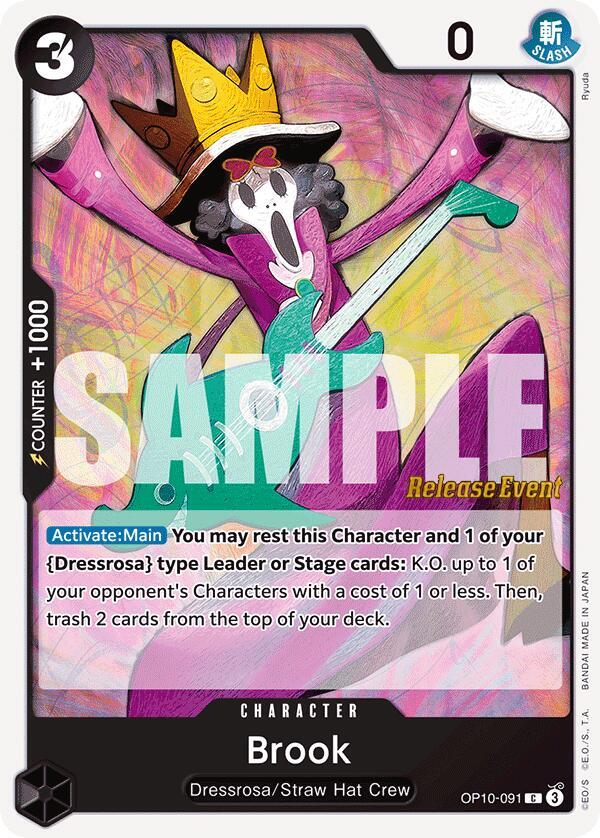 Brook OP10-091 card from Royal Blood Release Event Cards