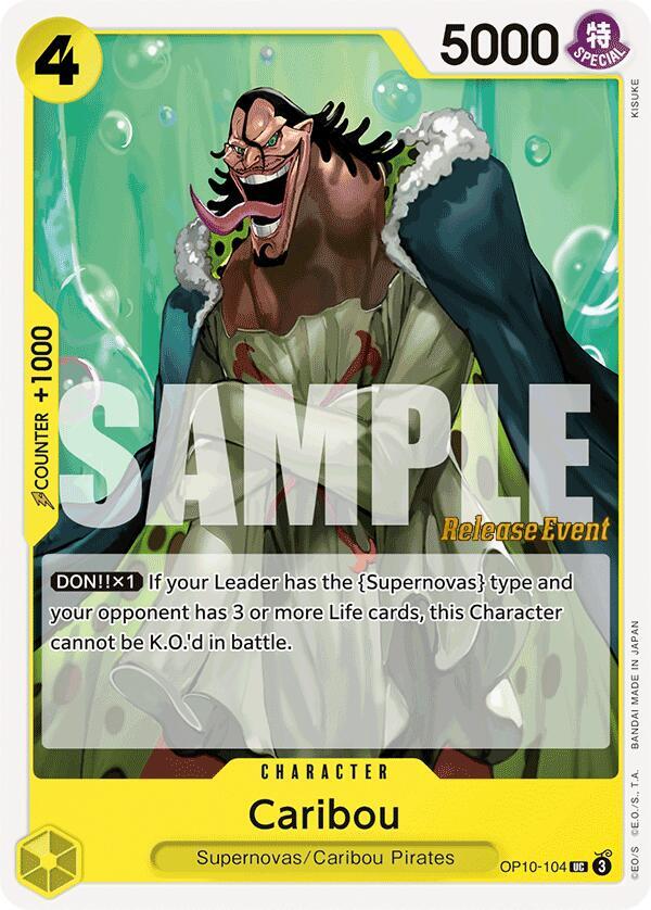 Caribou OP10-104 card from Royal Blood Release Event Cards