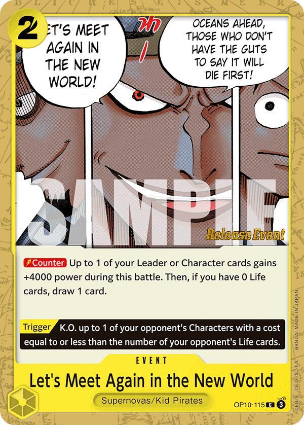 Let's Meet Again in the New World OP10-115 card from Royal Blood Release Event Cards