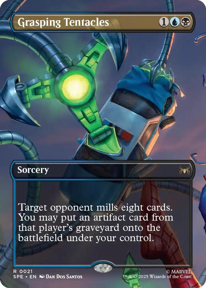 Grasping Tentacles (Borderless) 21 card from Marvel's Spider-Man: Eternal-Legal