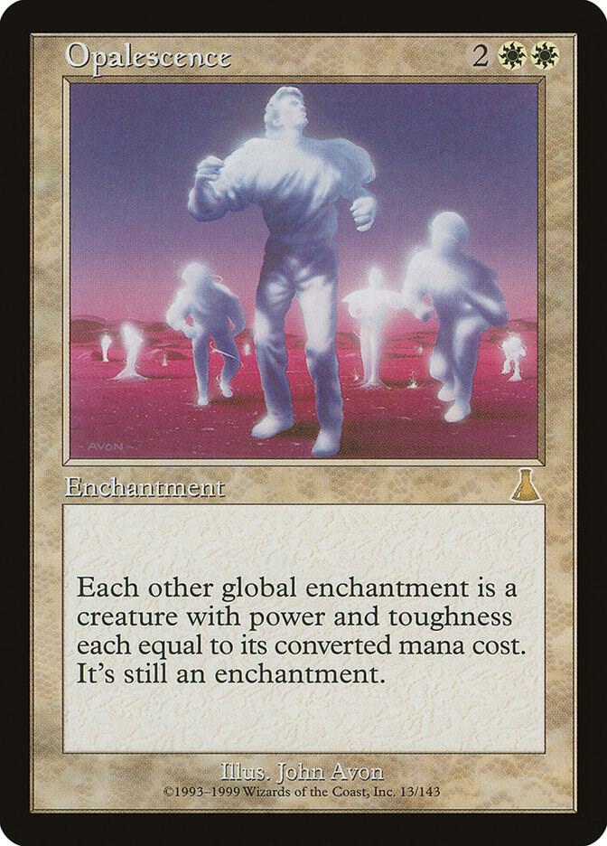 Opalescence 13 card from Urza's Destiny