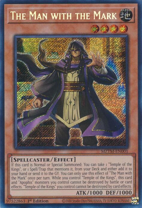 The Man with the Mark MZTM-EN001 card from Maze of the Master