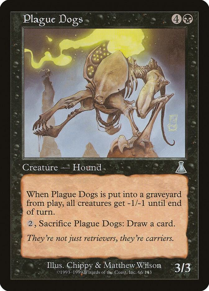 Plague Dogs 66 card from Urza's Destiny