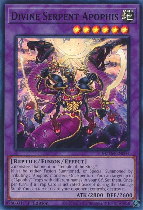 Divine Serpent Apophis MZTM-EN004 card from Maze of the Master