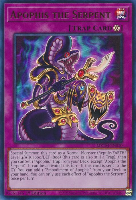 Apophis the Serpent MZTM-EN010 card from Maze of the Master