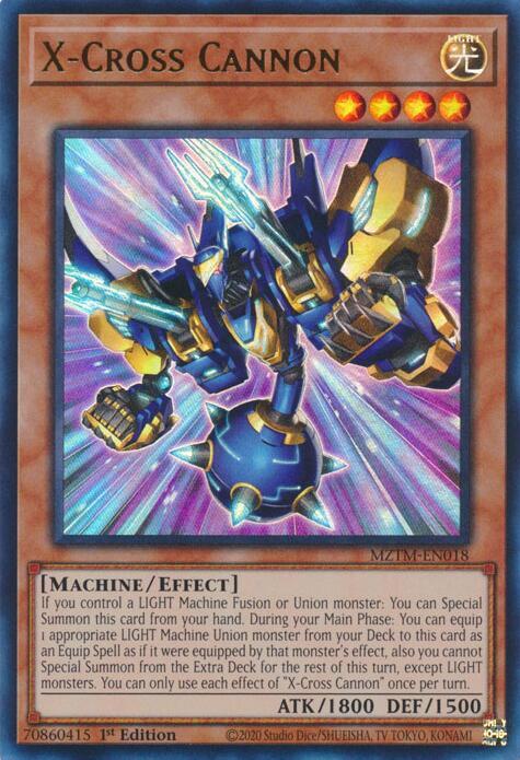 X-Cross Cannon MZTM-EN018 card from Maze of the Master