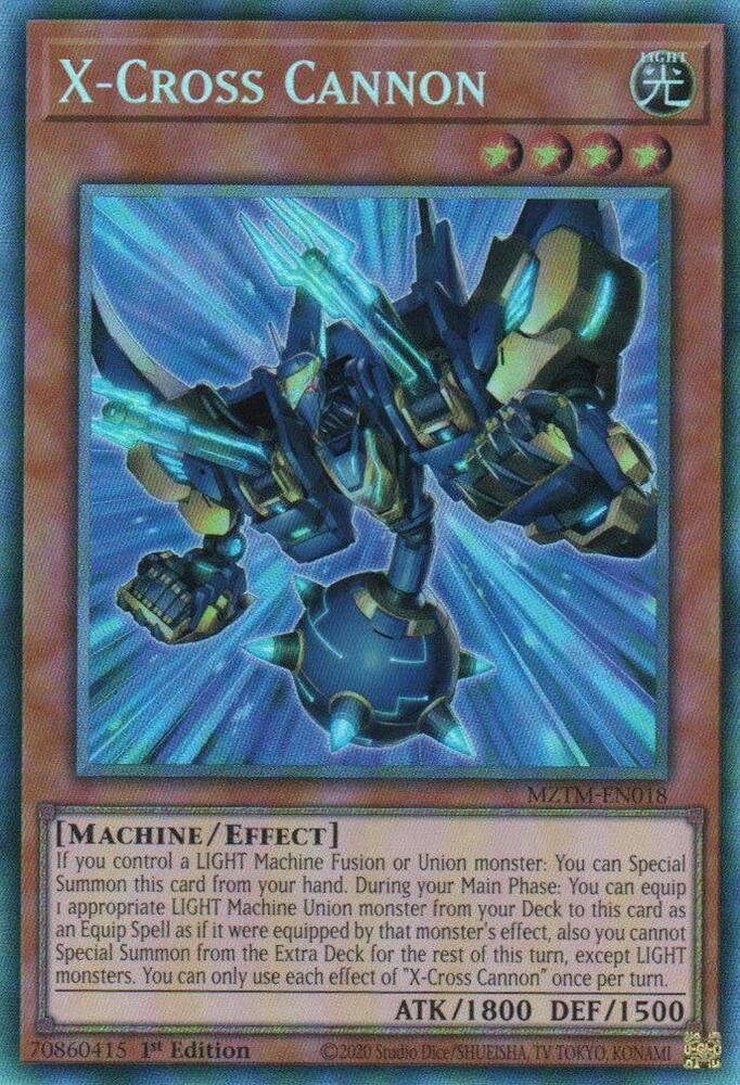 X-Cross Cannon (CR) MZTM-EN018 card from Maze of the Master