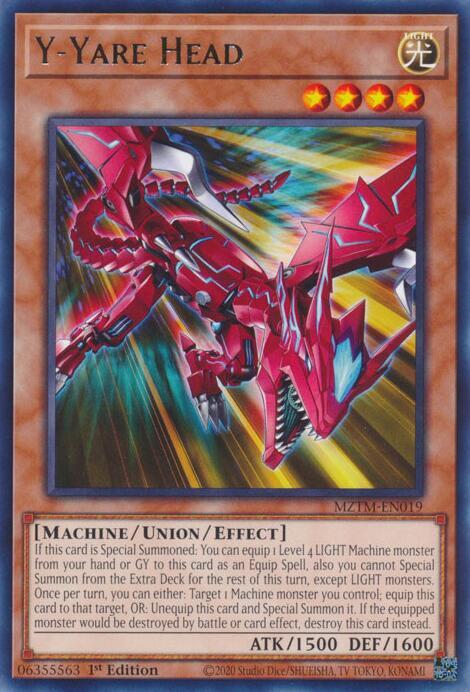Y-Yare Head MZTM-EN019 card from Maze of the Master