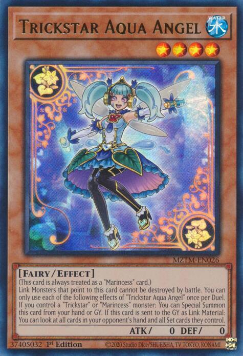 Trickstar Aqua Angel MZTM-EN026 card from Maze of the Master