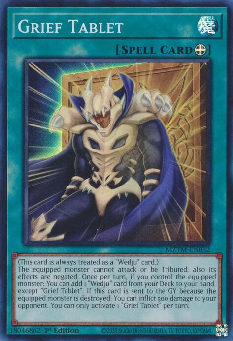 Grief Tablet MZTM-EN032 card from Maze of the Master