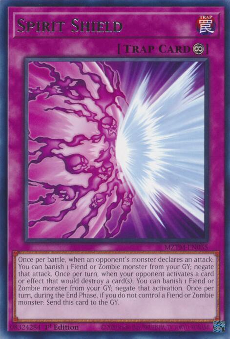 Spirit Shield MZTM-EN035 card from Maze of the Master