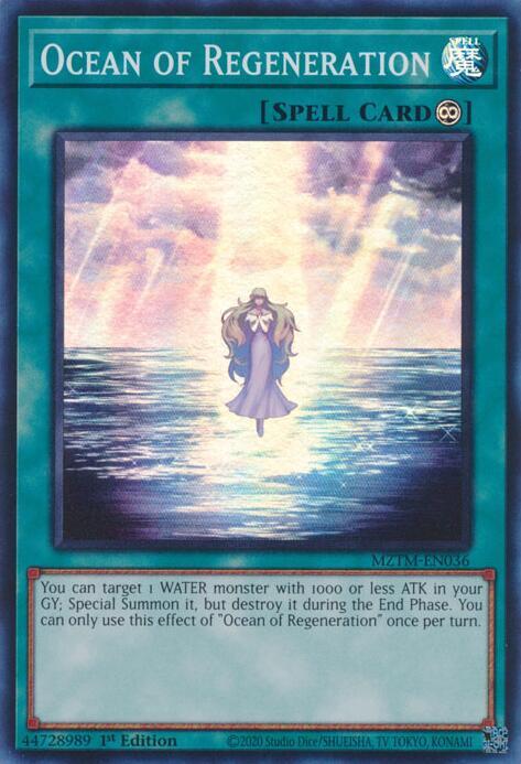 Ocean of Regeneration MZTM-EN036 card from Maze of the Master