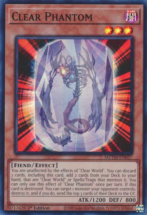 Clear Phantom MZTM-EN037 card from Maze of the Master