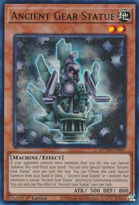 Ancient Gear Statue MZTM-EN045 card from Maze of the Master