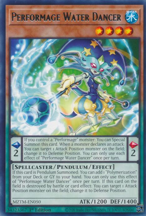 Performage Water Dancer MZTM-EN050 card from Maze of the Master