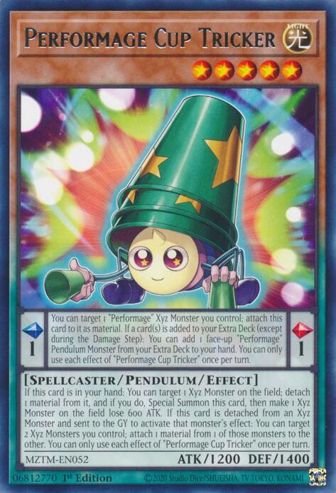 Performage Cup Tricker MZTM-EN052 card from Maze of the Master