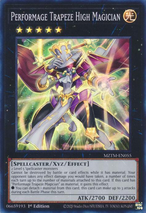 Performage Trapeze High Magician MZTM-EN055 card from Maze of the Master