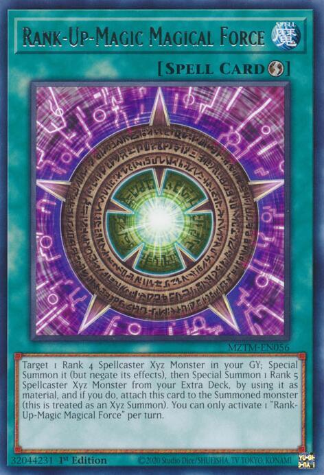 Rank-Up-Magic Magical Force MZTM-EN056 card from Maze of the Master